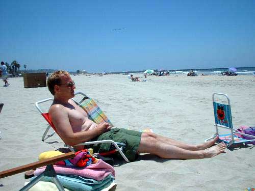 Michael soaks in the California sun.jpg 30.9K